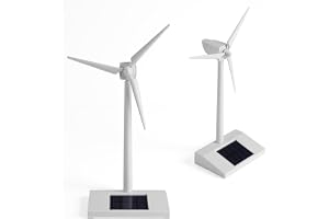 Mini solenergi vindkvarn leksak, Desktop Wind Turbine Toy, barn barn vetenskap undervisningsverktyg, ABS plast soldriven vind