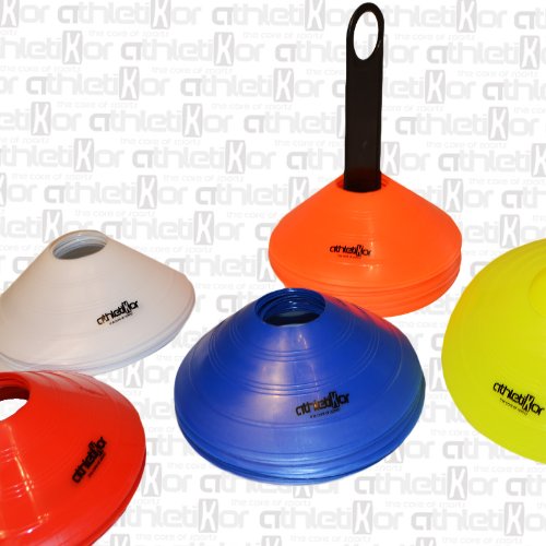 Markierungshütchen 50’er SET, gelb, weiß, blau, rot, orange von athletikor - 2