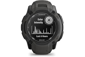 Garmin Instinct 2X Solar, Reloj Inteligente con GPS Resistente al Agua, Carga Solar, Funciones Deportivas, Pulsioximetría, Puntuación de Sueño y Notificaciones del Smartphone, Negro