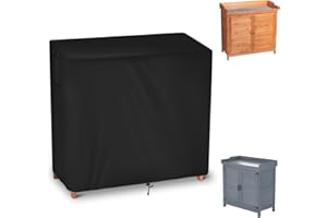 Guisong Outdoor Kitchen Cabinet Cover, Waterproof Cover for Garden Storage Cabinet with Potting Bench, Heavy Duty Cover for Potting Bench Table, Weatherproof Cover for Outdoor Workstation Table
