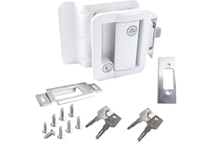 ASUDARO Serratura per porta camper, Chiusura del blocco per porta camper Serratura per porta d'ingresso per camper aperta interno e esterno Kit di Attrezzi per serratura per camper, rimorchio, yacht, caravan