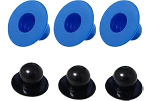 DSLIHA 6pcs Pool Wall Plugs Replacement Parts, Above Ground Pool Filter Pump Strainer Hole Plug Stopper
