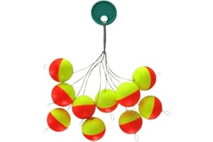 JENZI Pilotes flottants ronds pour la pêche à la truite Taille L 15 mm