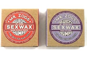 RINTALEN Sex Wax Mr Zogs Quick Humps Basecoat and Cold Water Topcoat Surfboard Wax