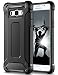 Produktbild Samsung Galaxy J3 (2016) DUOS Hülle, Coolden Outdoor Fallschutz Case Doppelte Schutz Soft Flex Silikon TPU Schale + Hard PC Bumper Cover Stoßfest Schutzhülle für Samsung J3 2016 Handyhülle (Schwarz)