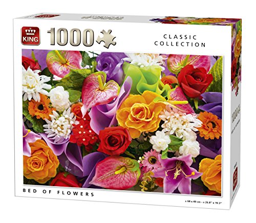 Preisvergleich Produktbild King 5647 Bett der Blumen-Puzzle, 1000 Teile