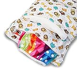 iZiv(TM) Wasserdichtes Baby Wiederverwendbare Nass und Trocken Windel Beutel Organisator Beutel 2 Reißverschluss Printing Wickeltasche - 4