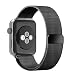 Produktbild Mayshion Apple Watch ArmBand - Verstellbarem Magnetverschluss Milanaise Uhrenarmband Gewebtes Edelstahlgeflecht - Schwarz - Stahlband Adapter Loop, Wristband Strap F¨¹r Apple Watch (42mm) Edition/Sport