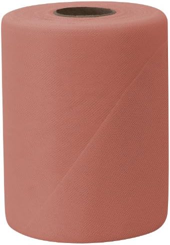 Falk Fabrics Tulle Spool, 6-Inch by 100-Yard, Peach