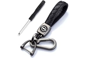 BIGROUP Portachiavi in vera pelle per chiavi auto, gancio in metallo antiruggine per uomini e donne