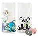 Produktbild 2X Handy Silikonhülle für Xiaomi Redmi Note 6 Pro, Stoßfest Schutz Tasche Weich TPU Gel Bumper Etui Dünn Cover Case (Panda Fisch) Kratzfest Anti Fingerabdruck, mit 2 Tier Kable