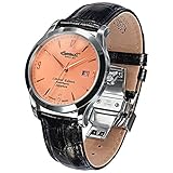 Ingersoll Herren-Armbanduhr XL Analog Automatik Leder IN1004AP