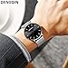 Produktbild Altsommer Herren Business Quarz Uhr aus 2cm Edelstahl Mesh Armband Uhr,Armband mit Wasserdicht,Analog Quarzuhr Männer Lederarmbanduhr Damen Uhr Herren, 24cm Länge (D)