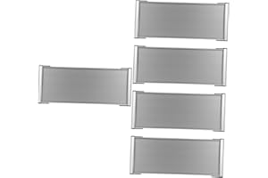 Yardwe 5 Pezzi Vuoto Dipartimento Segno Targa In Metallo Porta Targhetta Porta Business Targhetta Per Ufficio Targhetta Per Nome In Metallo Bianco Segno Bandiera Vuota Targhetta Per