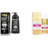 Softto Plus Hair Blackener Shampoo 350 Ml + Anti-Hair Loss Extra Volume Collagen Biotin Shampoo 400 Ml