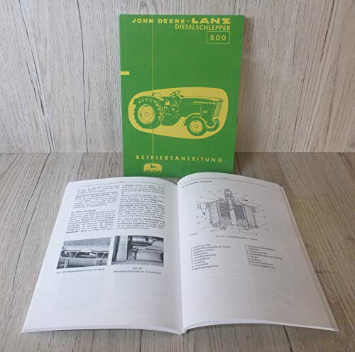 Preisvergleich Produktbild BETRIEBSANLEITUNG für John Deere-Lanz 500