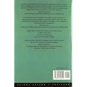 Gestión estratégica y creación de valor en el sector público (Estado Y Sociedad (paidos))