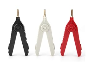 Walfront P2004 Zestaw 3 pozłacanych miedzianych zacisków krokodylkowych 4 mierniki drutu