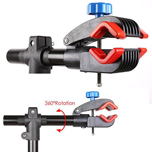 Femor Fahrrad Montageständer 360° drehbar mit Werkzeug Reparaturständer 50 kg Unterstützt Werkzeugständer verstellbar(4-beiniger Stativfuß) - 8