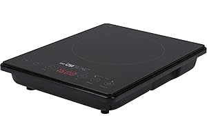 ‎CLATRONIC Clatronic® Induktionskochplatte | Kochplatte mit Sekundenschneller Erhitzung durch Induktion | Herd mit ECO-Save für 55% Zeitersparnis | Induktionskochfeld mit automatischer Topferkennung | EKI 3569