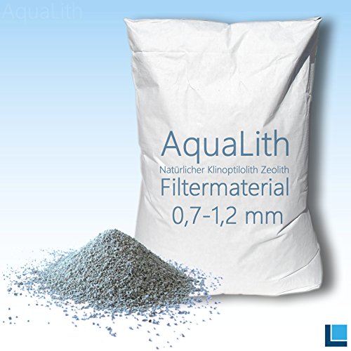 25kg Filtermaterial Zeolith 0,7-1,2 mm für Koiteiche, Gartenteiche, Zierteiche und Schwimmteiche