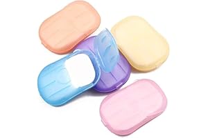 DPWOUM 5 Boxes 500 Sheets Colorful Disposable Soap Paper Hand Cleaner Fragrance Mini Color for school Indoor, Outdoor, Travel, Camping Hiking，Paper Soap，Travel,Foot Hand Careutdoor Use