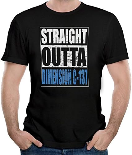 Straight Outta Dimension C-137 Men's Black Comedy T-Shirt - Rick &amp; Morty T-Shirt