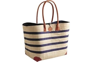 NON DEFINIE Cabas rabane 2 anses et Coins en Cuir