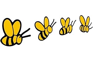 PORFEET Autocollant De Voiture, Abeilles Créatives Forme Camion Véhicule Corps Pare-Chocs Fenêtre Décalcomanies Autocollant Décoration