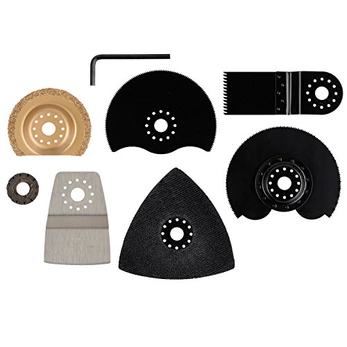 Multitool Minischleifer Schleifgerät im Koffer Akku + Sägeblätter + Schleifscheiben + Sandpapier + Schaber - 3