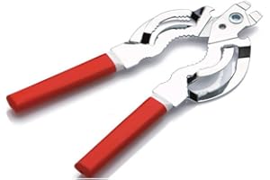 LA MERCERIA ONLINE Pinza Universale Apritutto Apriscatole Apribarattoli In Acciaio Facile Made Italy