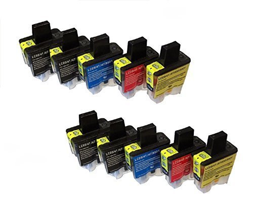 10 Tintenpatronen für Brother freie Farbauswahl DCP-110C, DCP-110, DCP115 C,DCP-117C, DCP-120,DCP-120C,DCP -210C,DCP-310C, DCP-310CN, DCP 315C , DCP 315CN , DCP 340 CW MFC-210C, MFC210, MFC-215C, MFC-410C, MFC-410CN, MFC-420C, MFC-420CN, MFC-425, MFC-425CN, MFC-610CLN, MFC-610CLWN, MFC-620C, MFC-620CN, MFC-620CLN, MFC-3240C, MFC-3240CN, MFC-3340 C, MFC-3340CN, MFC-5440C, MFC-5440CN, MFC-5840CN FAX-1835 C, FAX-1840 C, FAX-1940 CN, FAX-2440C, FAX-5440C ersetzt LC-900BK LC-900C LC-900M LC-900Y LC900M LC900C LC900Y LC900BK