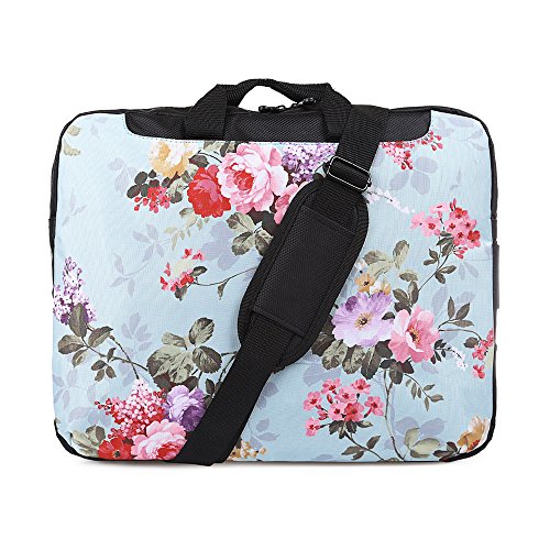 TaylorHe 15   15 6 Zoll Notebooktasche  Schultertasche f  r Notebook mit Muster   Laptoptasche mit Griff und Seitentaschen Laptop Bag bunte  Blumen