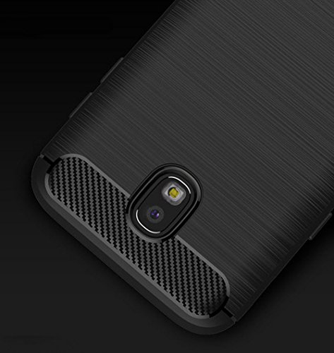 Funda Silicona Samsung Galaxy J5 2017   J530  DeepELE Colorido Suave Ultra Ligero Delgado Prueba Golpes Moda Cepillado Caso Trasera Protecci  n  Rojo