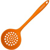 Fackelmann Kitchen Skimmer, Optimal for Frying, Soft Touch Silicone, Suitable for Frying Pans and Pots with Coating, Resistan