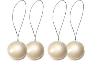 SPDYCESS 2-Paar Magnetische Vorhang Raffhalter Raffhalter für Gardinen Vorhangschnalle Vorhang Halter, 13,8 Zoll Vorhangseil Vorhang Binder Gardinenhalter Holdbacks Vorhang Tiebacks für Dekoration