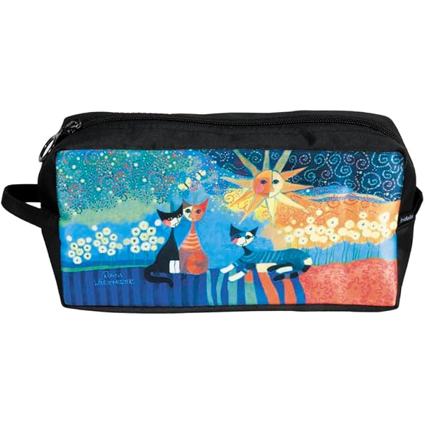 Fridolin Kosmetiktasche 25 Cm – Kulturbeutel Mit 'Der Kuss' Motiv Von Gustav Klimt, Polyester