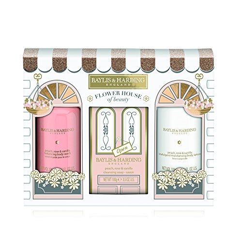 Baylis & Harding Peach/Rose/Vanilla Trio Gift Set