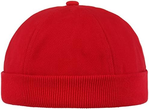 Cotton Docker Cap Men | Hat Made of 100% Cotton | Docker Cap in one Size (54-61 cm) | Cap with Hook-and-Loop Closure | Harbour Hat in Various Colours | Summer Winter