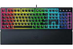 Razer Ornata V3 – niskoprofilowa klawiatura z membraną Mecha-Membrana z Razer Chroma RGB (hybrydowy przełącznik membranowy, ergonomiczna podpórka na nadgarstki) układ brytyjski, czarna