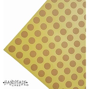 Aufkleber Etiketten Weiß Selbstklebend Braun Kraftpapier Kries Klebepunkte