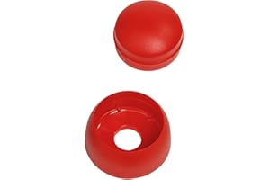 GK Lot de 20 cache-boulons rouges pour tour de jeu