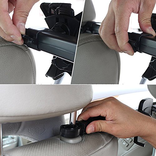 vzer 2Â in 1Â 360Â Grad drehbar Premium Center KFZ KopfstÃ¼tzen Halterung Mit Universal Tablet + Smartphone Cradle Halter Halterung fÃ¼r iPad Pro 24,6Â cm iPad Air iPad mini (passt fÃ¼r alle unter 25,4Â cm Bildschirme)