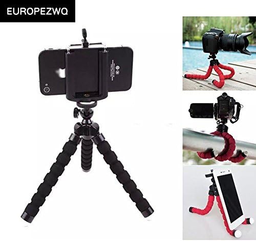 Mini Flexible Octopus Stand Tripod Mount For iPhone Samsung Camera Video Phone (Black)