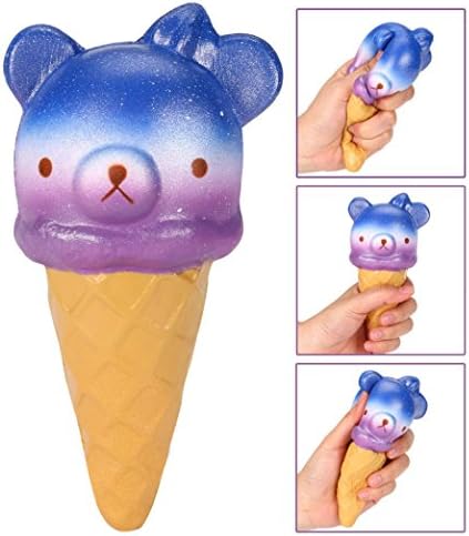 Quistal Jumbo Kawaii Panda Ice Cream Cream Scented Squishies Slow Rising Kids Toys Doll Gift Fun Collection Stress Relief Toy (A)