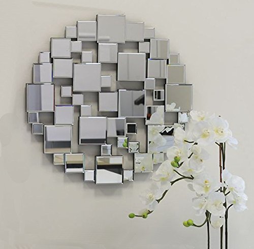 Spiegel Plates MDF schwarz 60x60cm