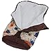 Infantastic Fleece-Winter Footmuff DIFFERENT COLOURS (Brown with Pattern (Happy Flower))