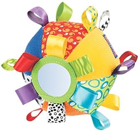 Playgro Ma Première Balle en Peluche, Jouet d&rsquo;Activités, À partir de 3 Mois, Loopy Loops, Multicolore, 40079