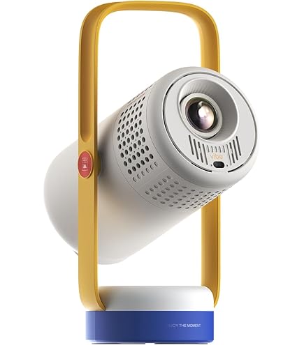 Yaber T1 Pro Mini vidéoprojecteur intelligent Full HD 1080p avec HDR 10, WIFI6 et Bluetooth 5.4, rotation à 180°, mise au point automatique et keystone, projecteur portable pour home cinéma