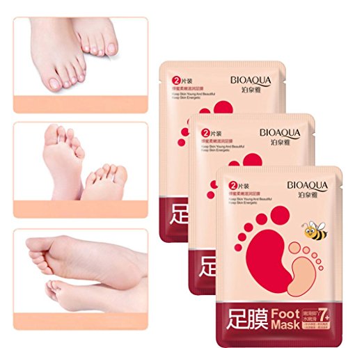Exfoliating Peel Off Fuß Maske Baby Soft Feet Entfernen Callus Hard Dead Fuß Hautpflege (3 Stücke) - 5